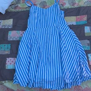 Blue and White Summer Dress